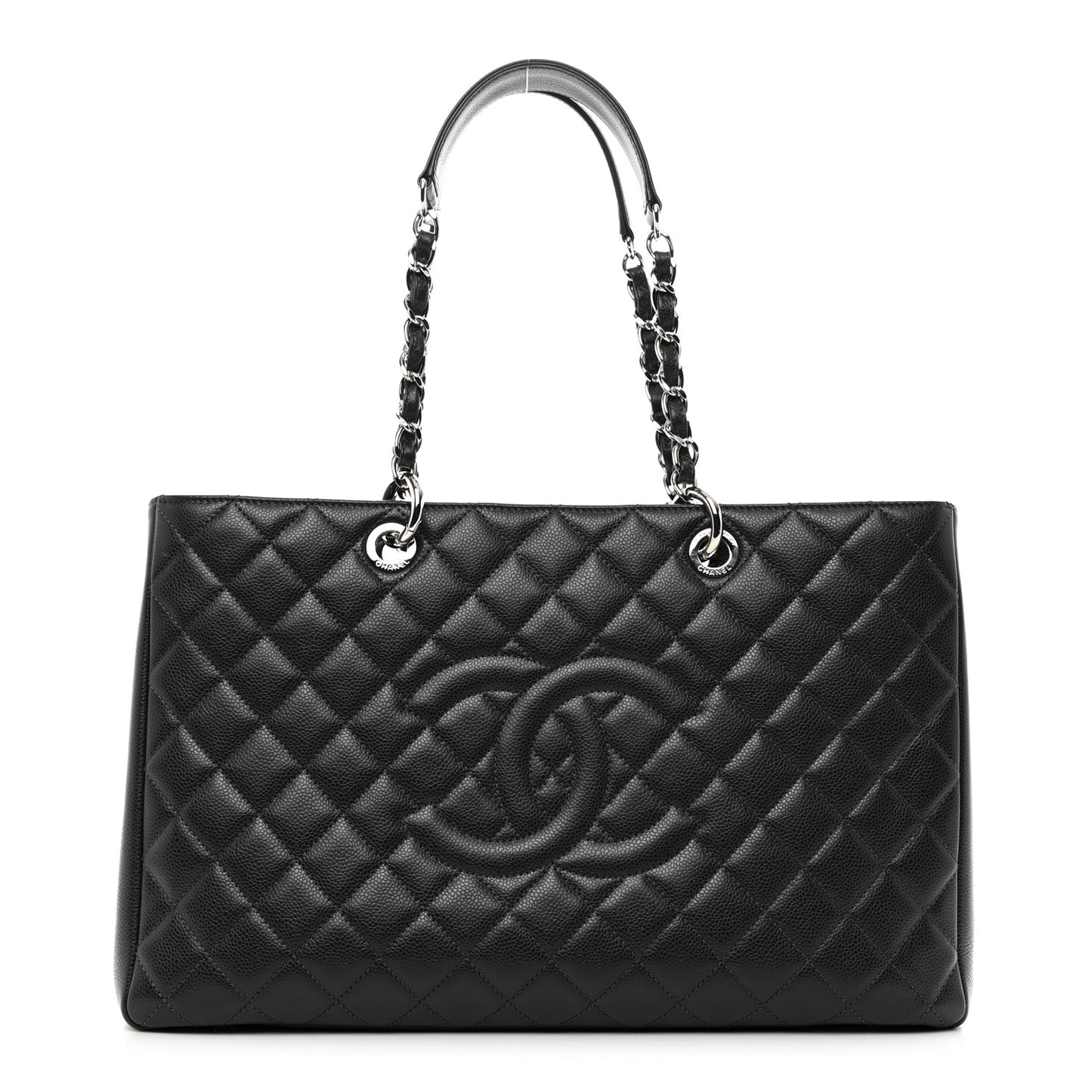 Caviar Quilted XL Grand Shopping Tote GST Black
