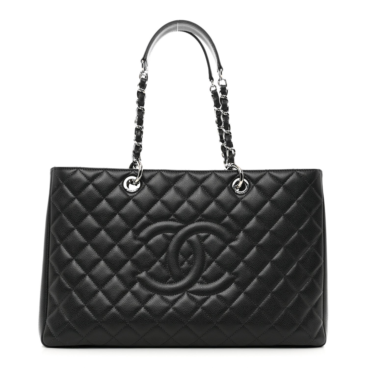 Chanel Caviar Quilted XL Grand Shopping Tote GST Black 1 of 10