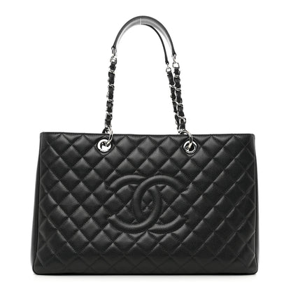 Chanel Caviar Quilted XL Grand Shopping Tote GST Black 1 of 10