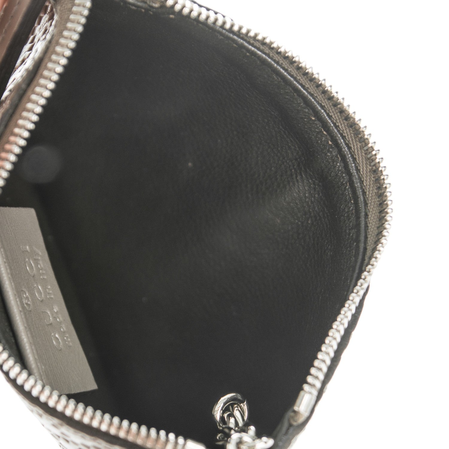 Gucci Calfskin Diamante Embossed Key Case Grey 5 of 7