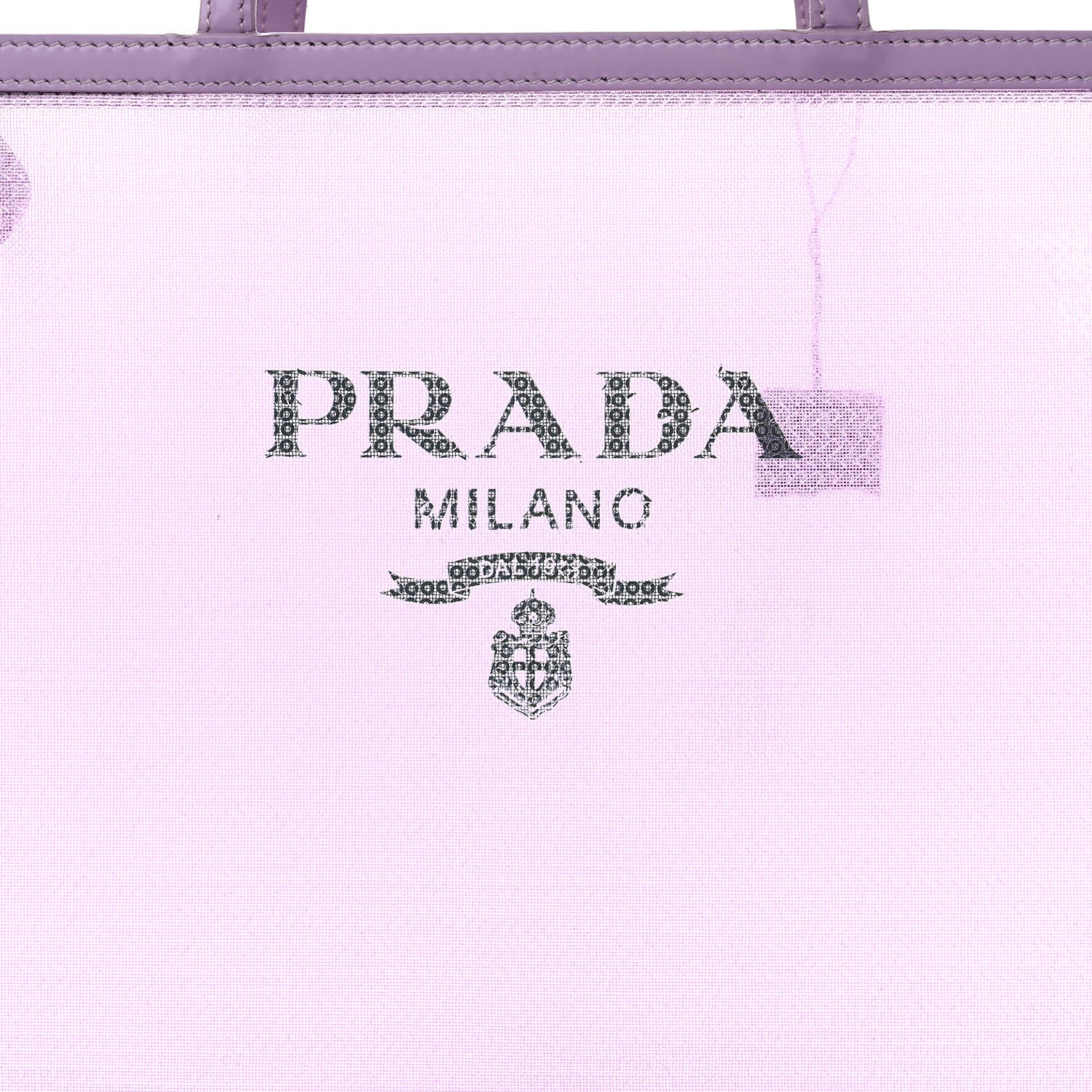 Prada Mesh Paillettes Spazzolato Logo Shopping Tote Lilium 12 of 14
