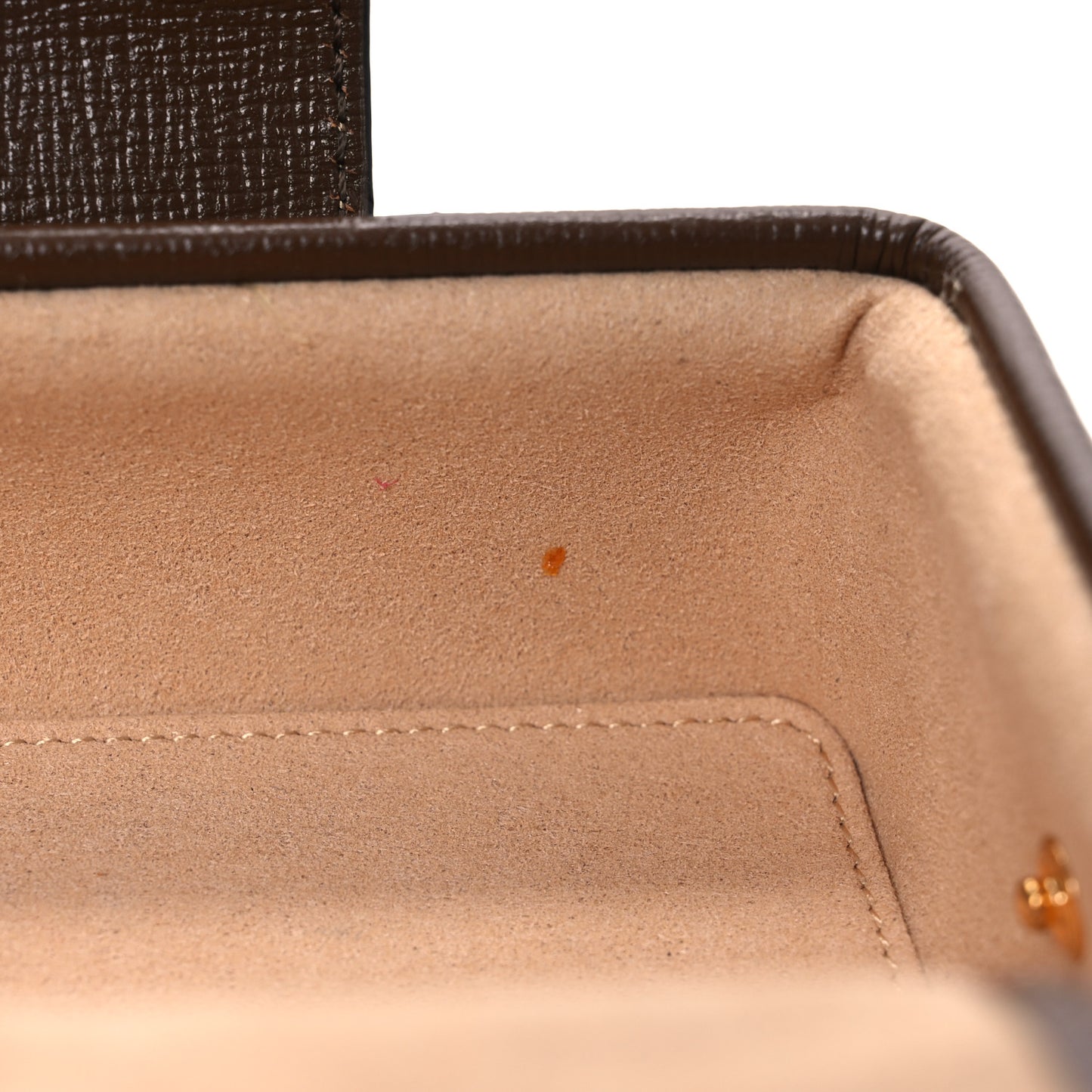 GG Supreme Monogram Mini Clasp Bag Beige Brown