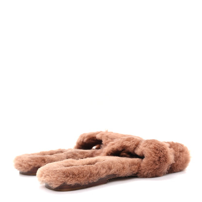 Hermes Woolskin Oran Sandals 40 Naturel 4 of 9