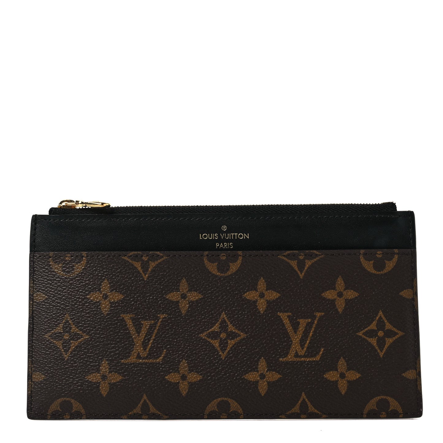 Monogram Slim Purse Black