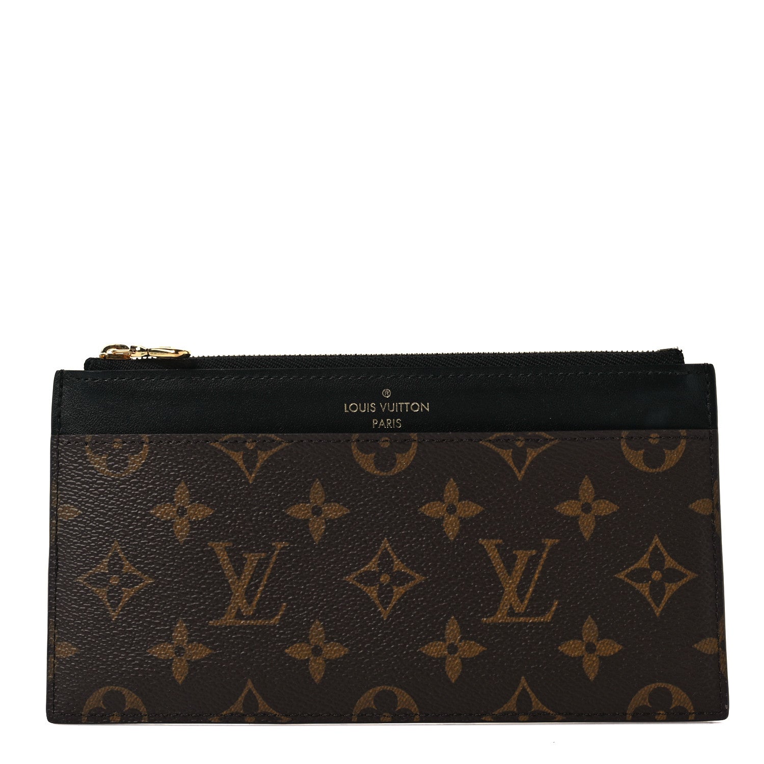 Louis Vuitton Monogram Slim Purse Black 1 of 6