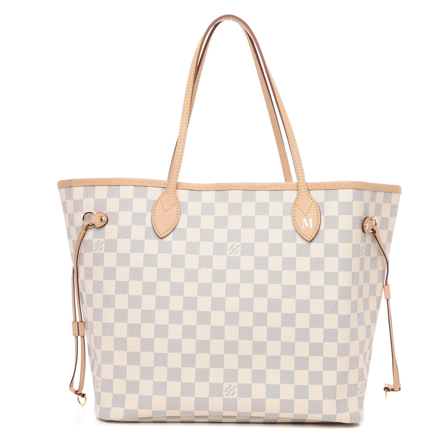 Damier Azur Neo Neverfull MM Rose Ballerine