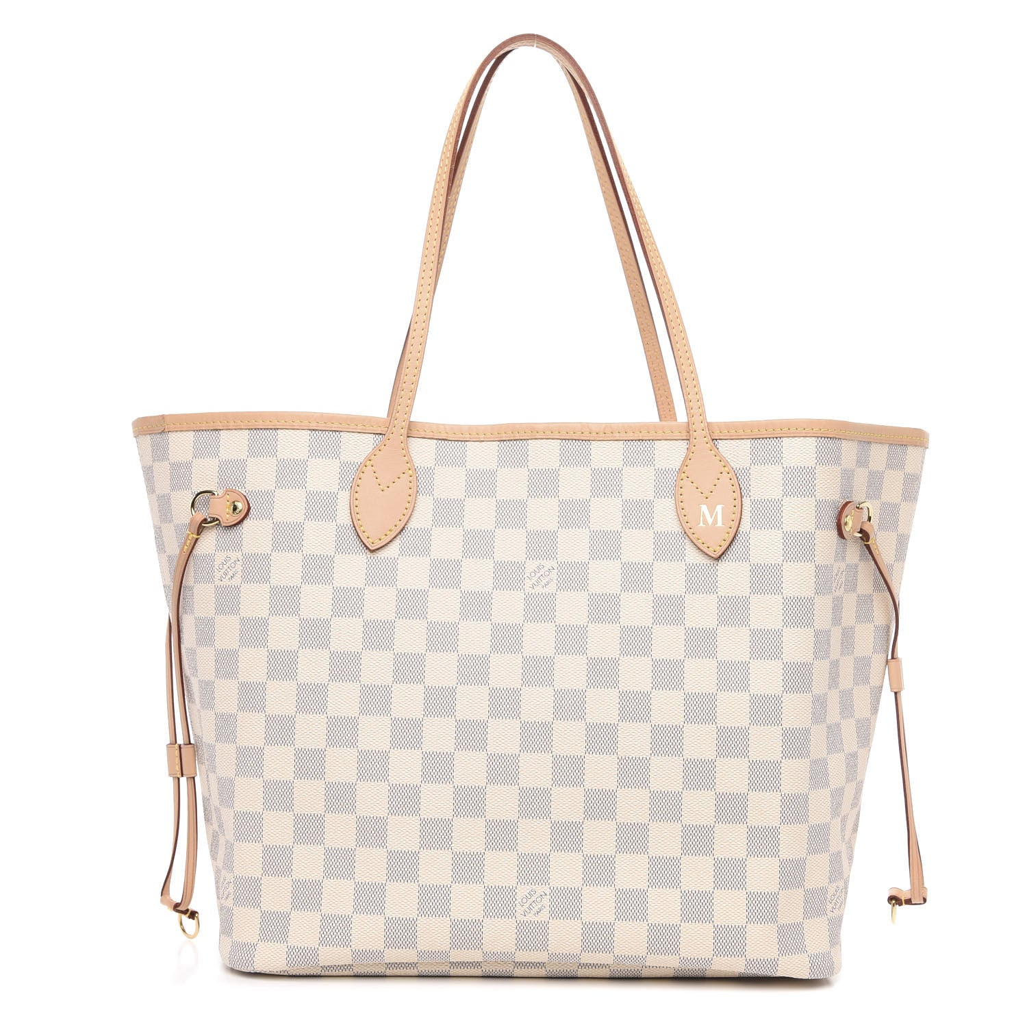 Louis Vuitton Damier Azur Neo Neverfull MM Rose Ballerine 1 of 13