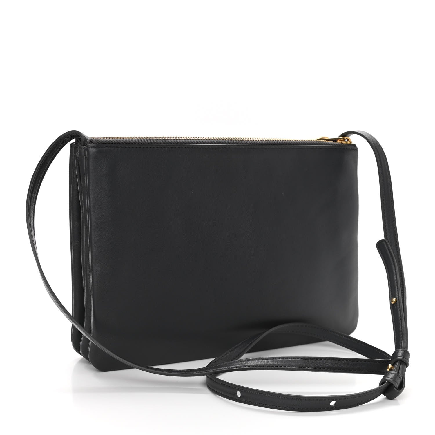 Celine Lambskin Small Trio Crossbody Bag Medium Grey 2 of 12