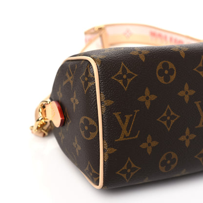 Louis Vuitton Monogram Speedy Bandouliere 20 Pink Orange 8 of 10
