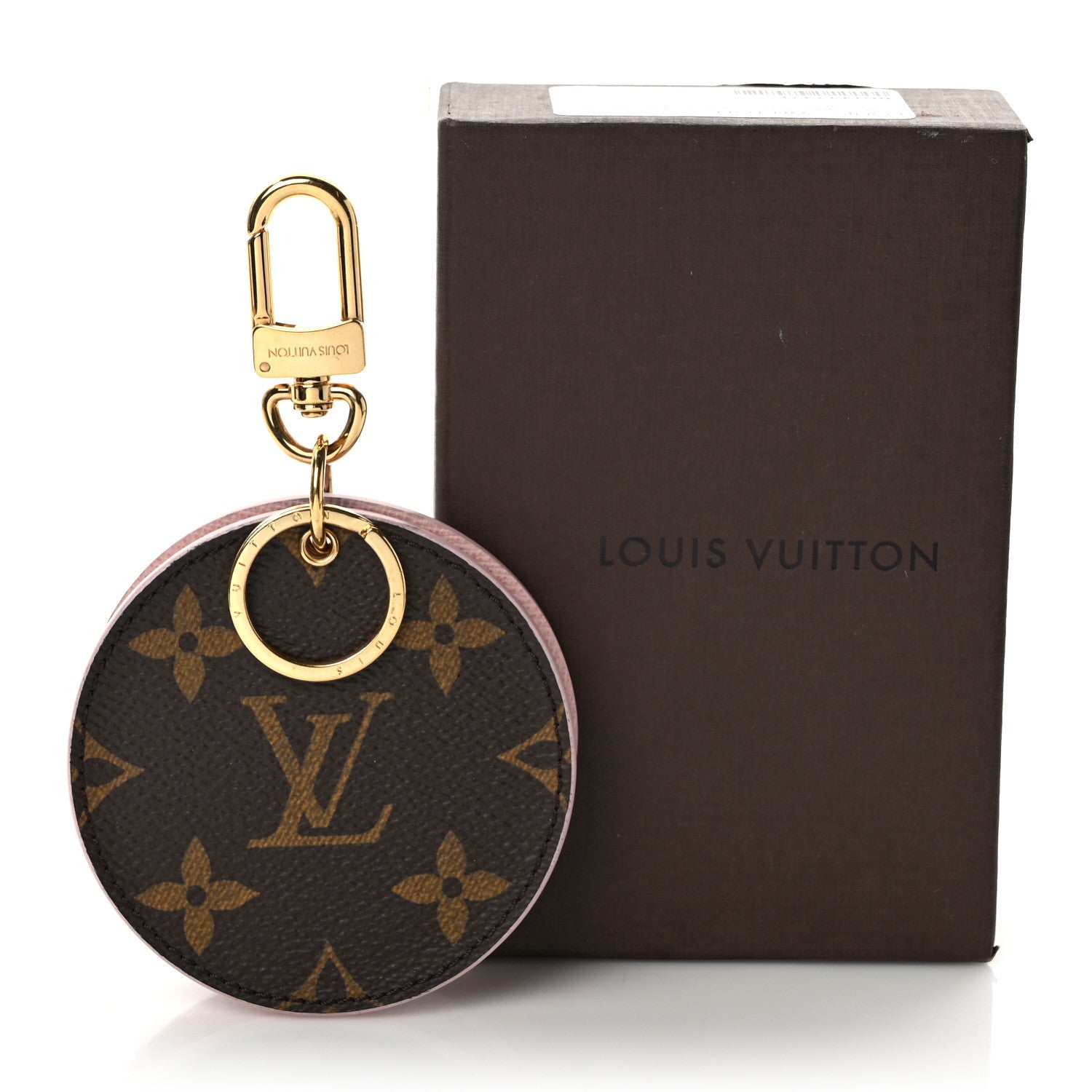 Louis Vuitton Monogram LV Mirror Bag Charm Key Holder Rose Ballerine 5 of 5
