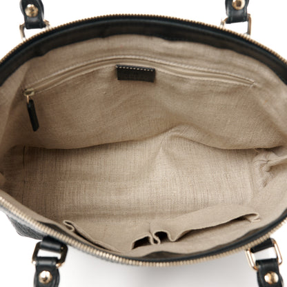 Gucci Soft Microguccissima Small Zippered Satchel Black 5 of 14