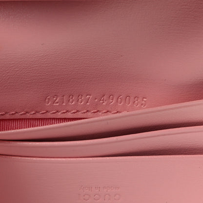 Gucci Boarded Plutone Calfskin Horsebit 1955 Card Case Wallet New Cherry Red Wild Rose 7 of 8