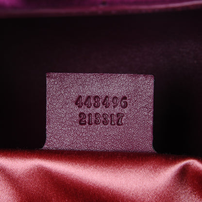 Gucci Velvet Matelasse Medium GG Marmont Shoulder Bag Fuchsia Violet Cyclamen 7 of 7