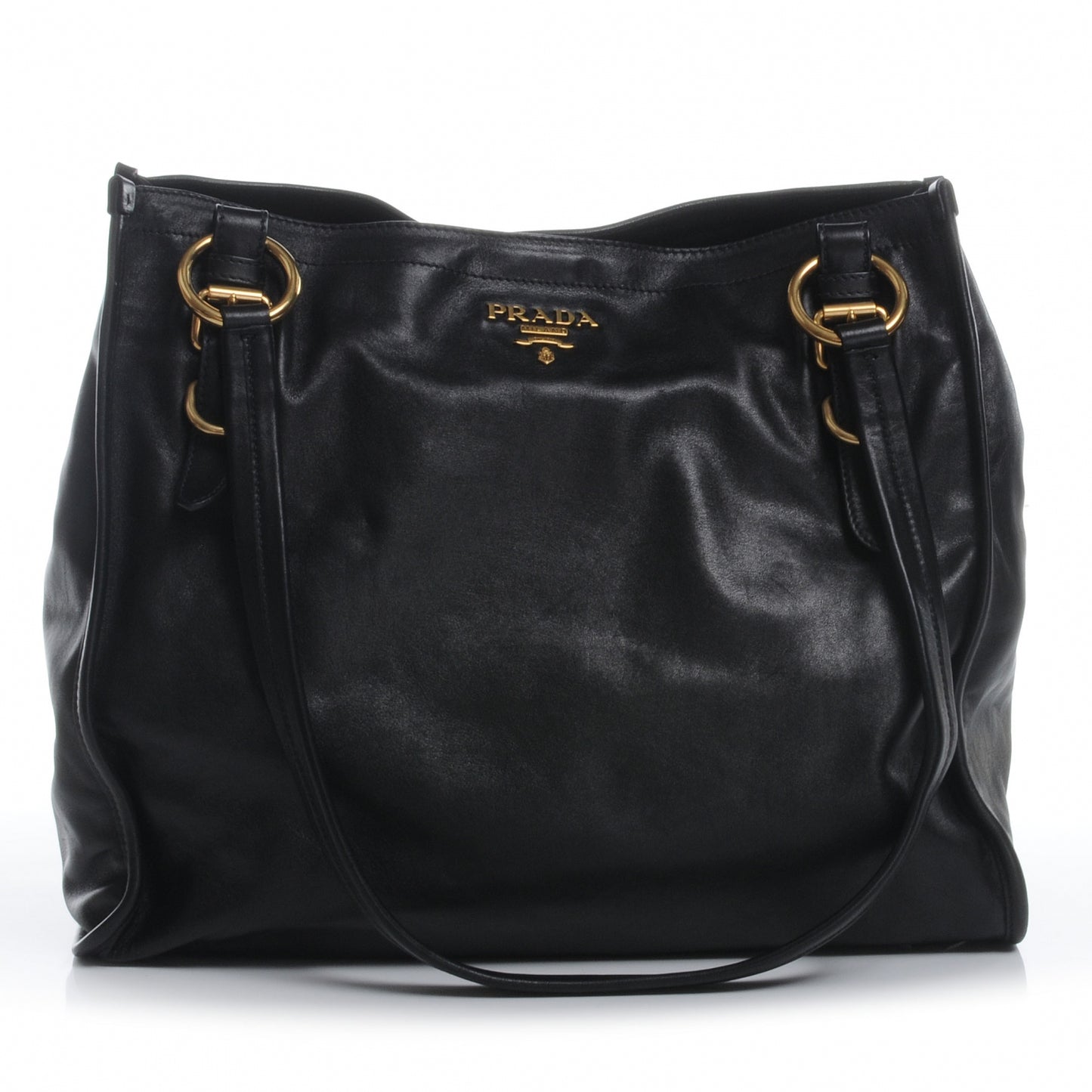 Soft Calf Shoulder Bag Nero Black