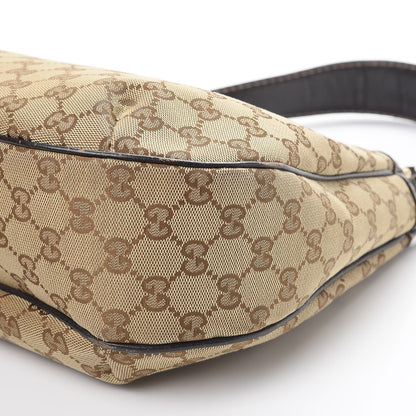 Gucci Monogram Medium New Ladies Web Hobo Dark Brown 12 of 14