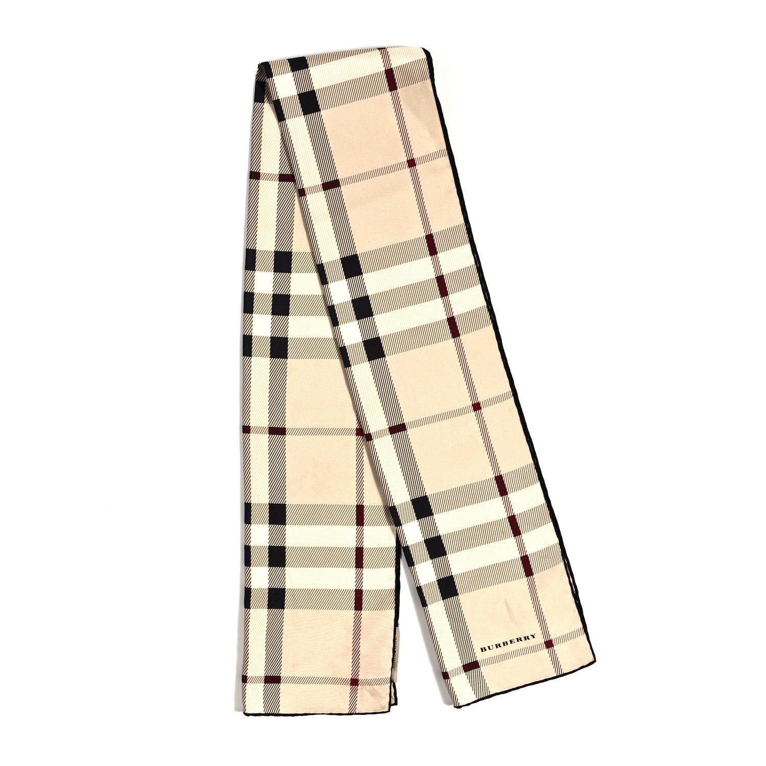 Burberry Silk House Check Scarf Beige 2 of 3