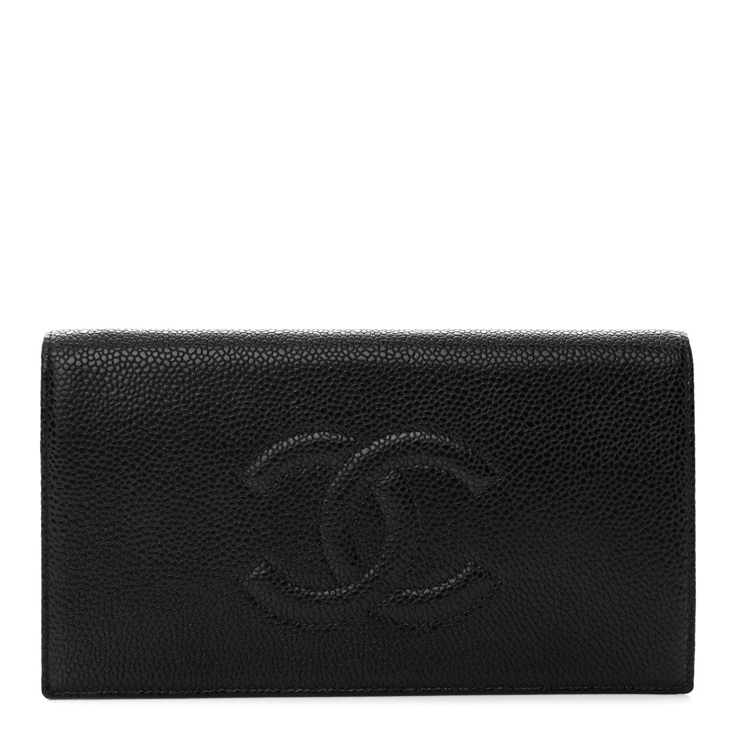 Chanel Caviar Timeless CC Yen Wallet Black 1 of 14