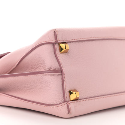 MCM Grained Calfskin Small Milla Crossbody Pale Mauve 8 of 9