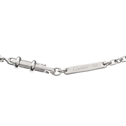 Cartier 18K White Gold Diamond 1.11ct Melopee Heart Diamond Necklace 5 of 7