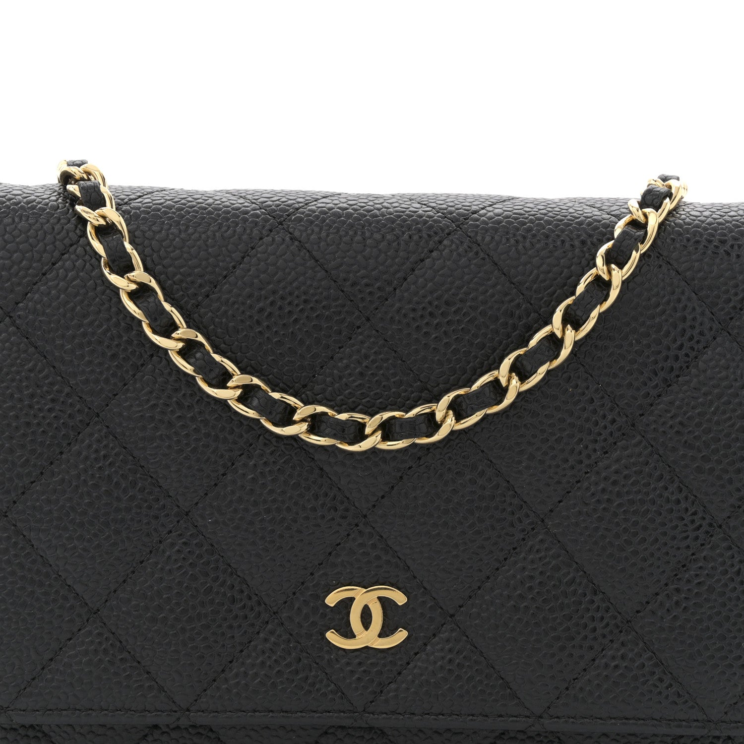 Chanel Caviar Quilted Wallet on Chain WOC Black 8 of 11