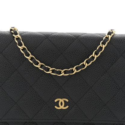 Chanel Caviar Quilted Wallet on Chain WOC Black 8 of 11