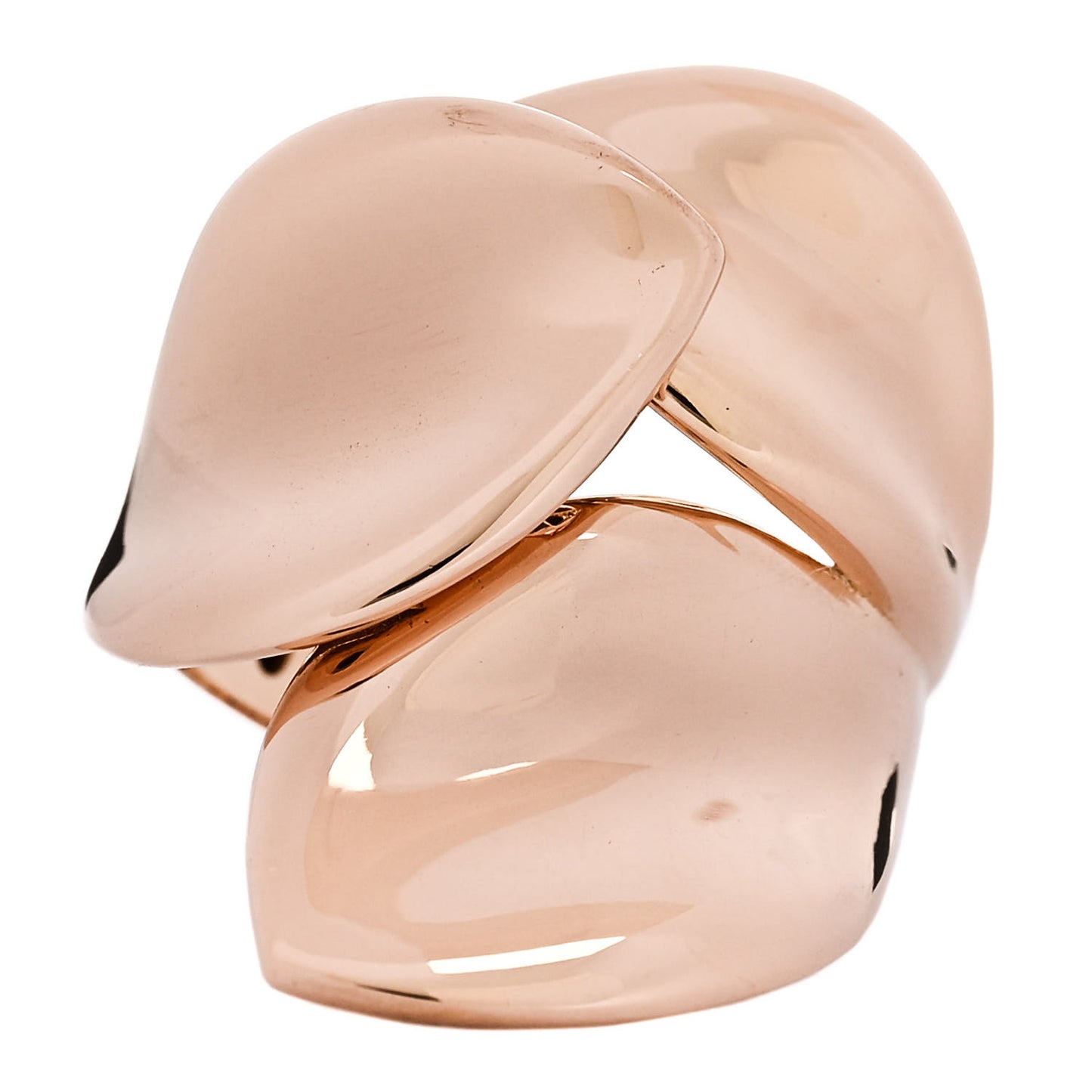 18K Rose Gold Giardini Segreti Three Leaves Ring 52 6