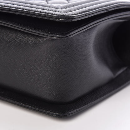 Chanel Caviar Quilted Medium Boy Flap So Black 9 of 11