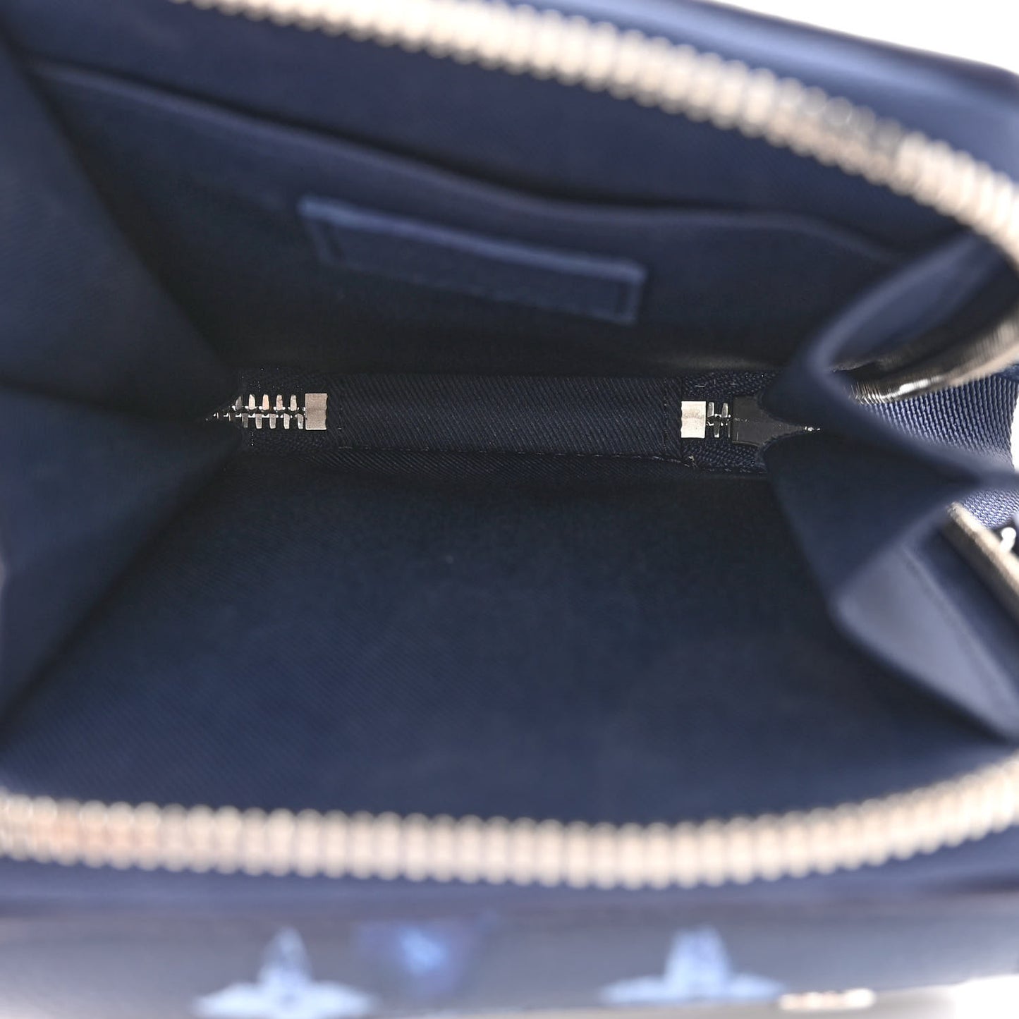 Monogram Ink Watercolor Phone Pouch Blue