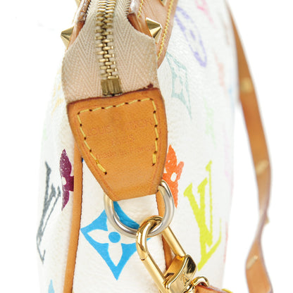 Louis Vuitton Monogram Multicolor Pochette Accessories White 6 of 8