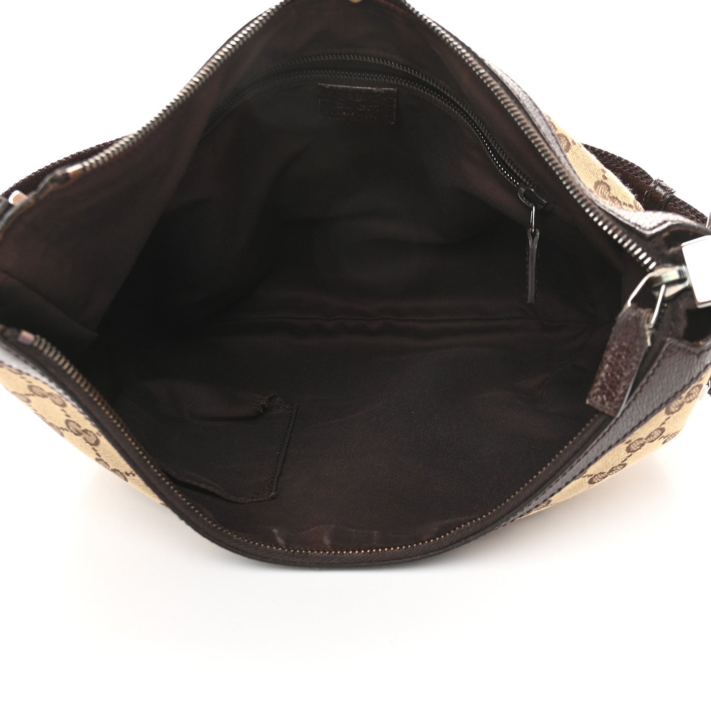 Monogram Medium Half Moon Hobo Dark Brown