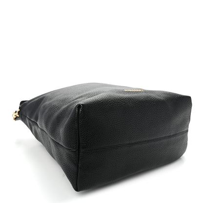Burberry Grainy Calfskin Medium Cale Hobo Black 4 of 10