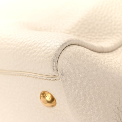 Prada Vitello Daino Top Handle Tote Talco 10 of 11