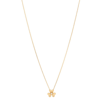Van Cleef & Arpels 18K Yellow Gold Diamond Mini Frivole Pendant Necklace 1 of 5