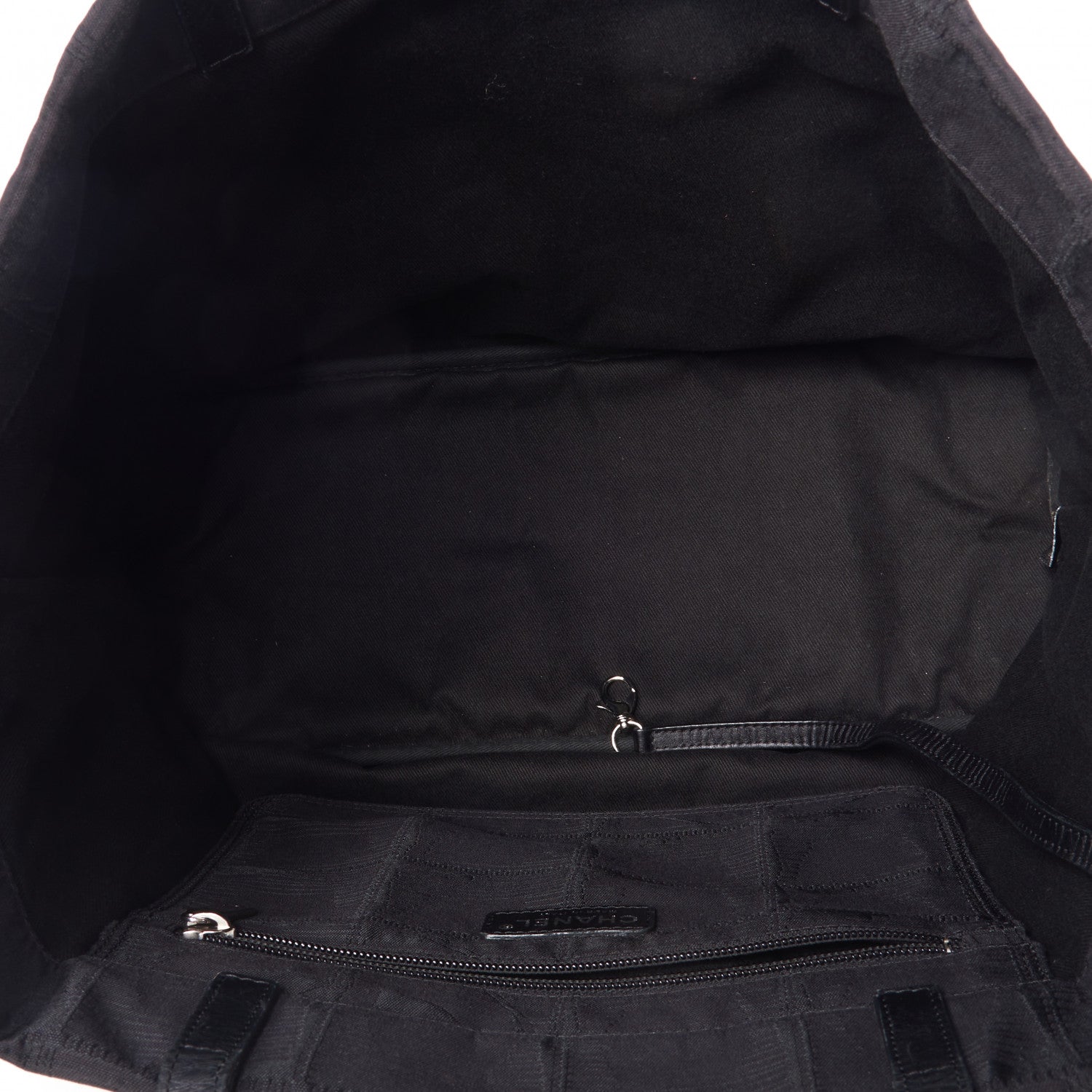 Chanel Nylon Large Travel Tote Black 7 of 10