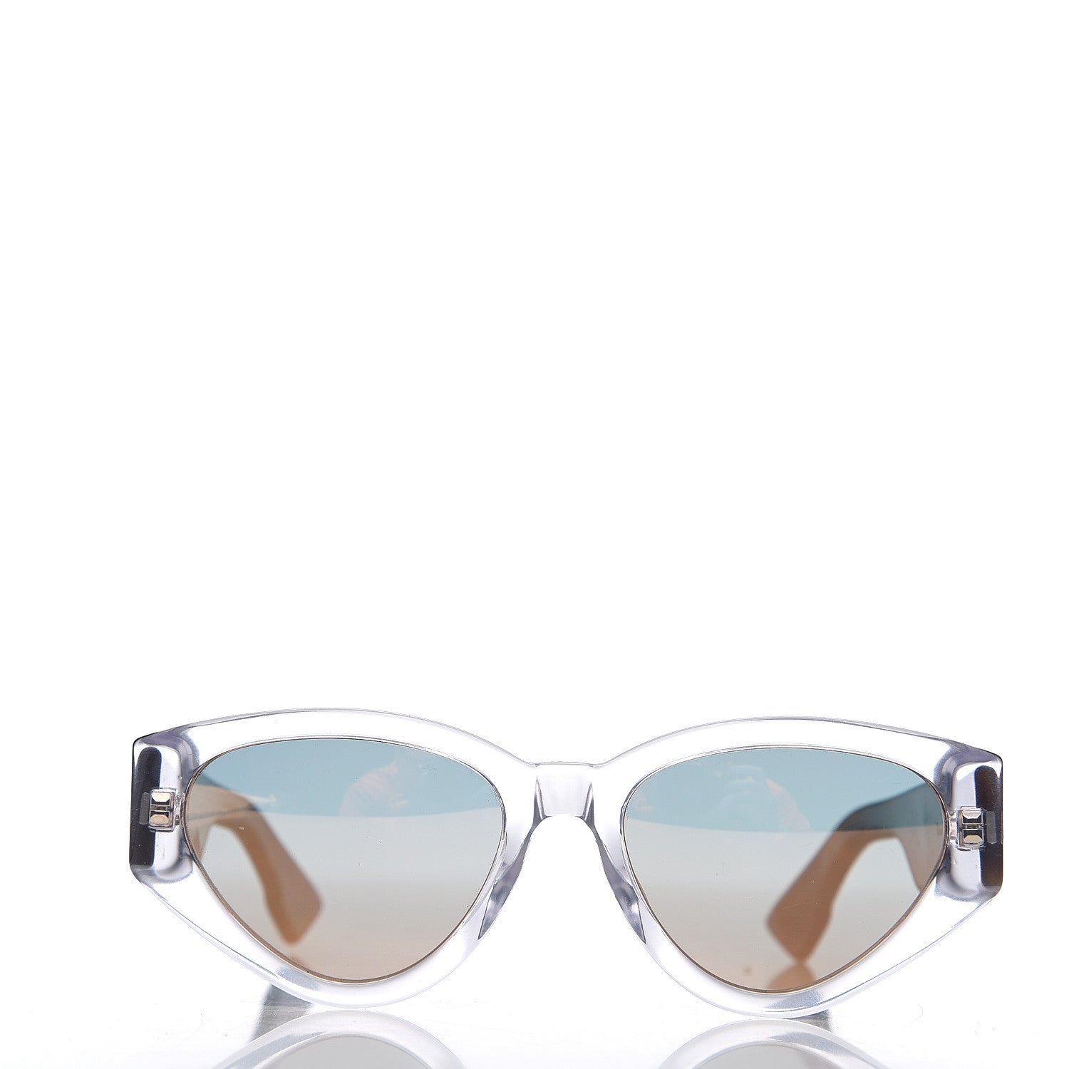 Christian Dior Spirit 2 Oval Sunglasses Transparent Tortoise 2 of 9