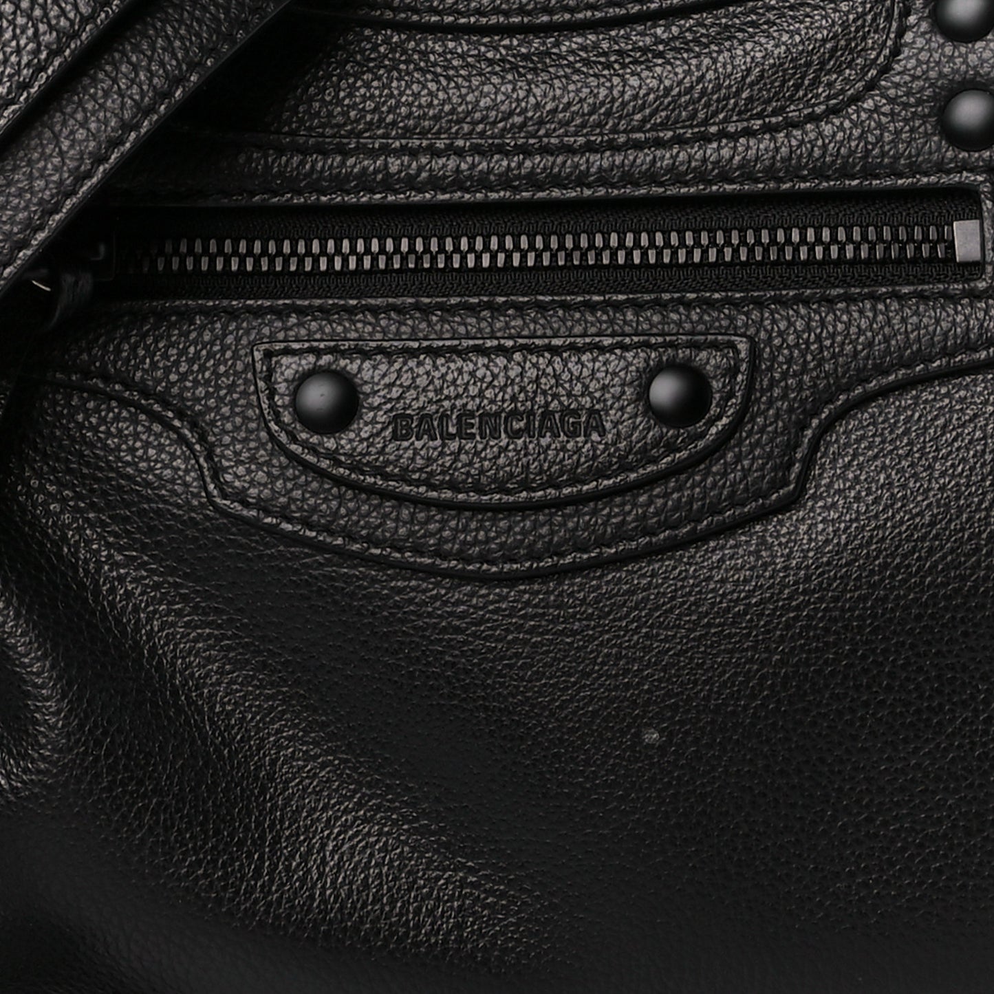 Grained Calfskin Neo Classic Black Hardware S City Black