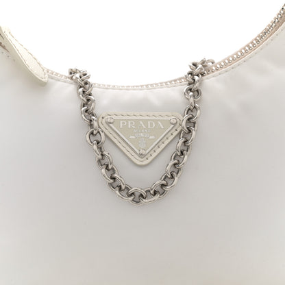 Prada Nylon Re-Edition 2005 Shoulder Bag White 8 of 14
