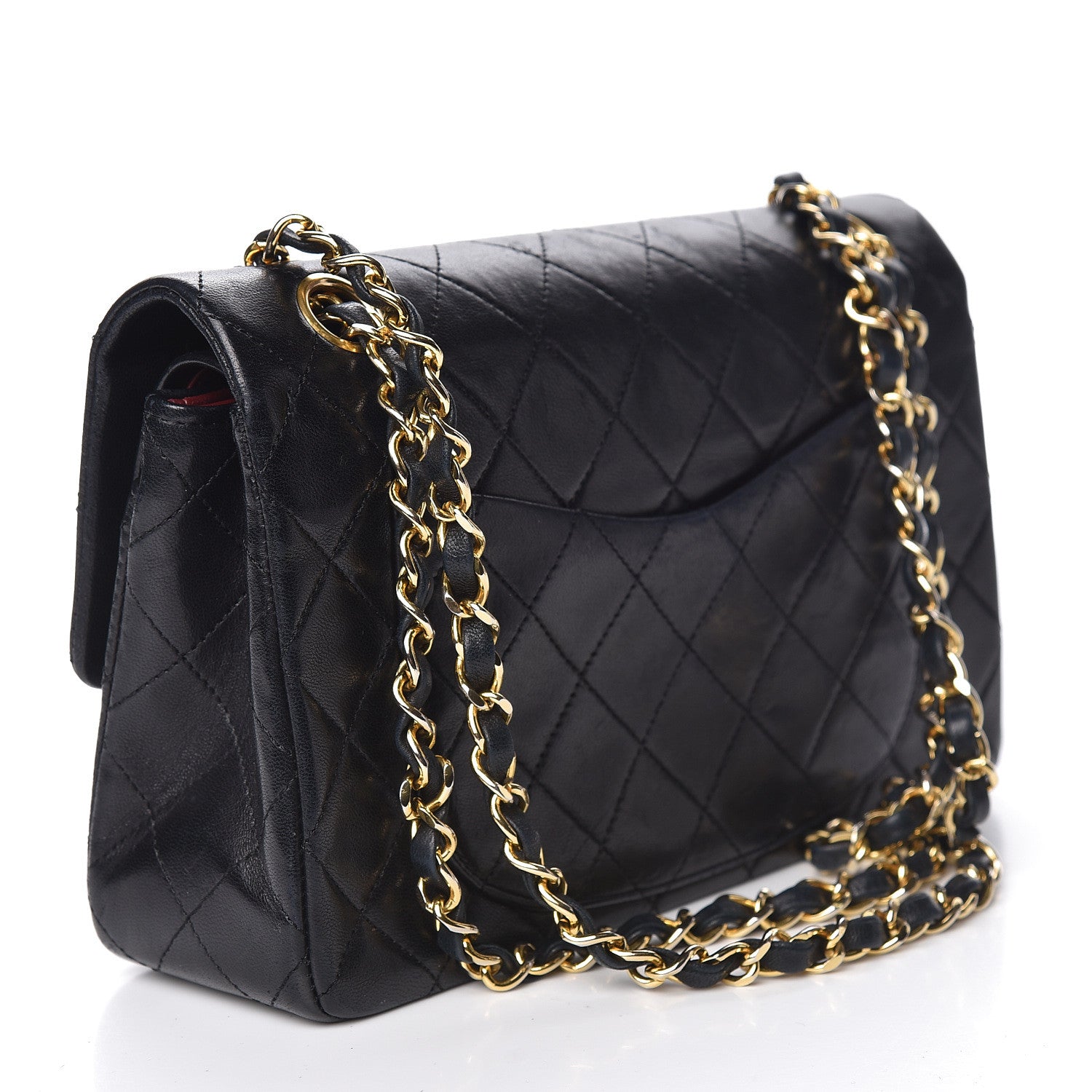 Chanel Lambskin Quilted Small Double Flap Black 3 of 17