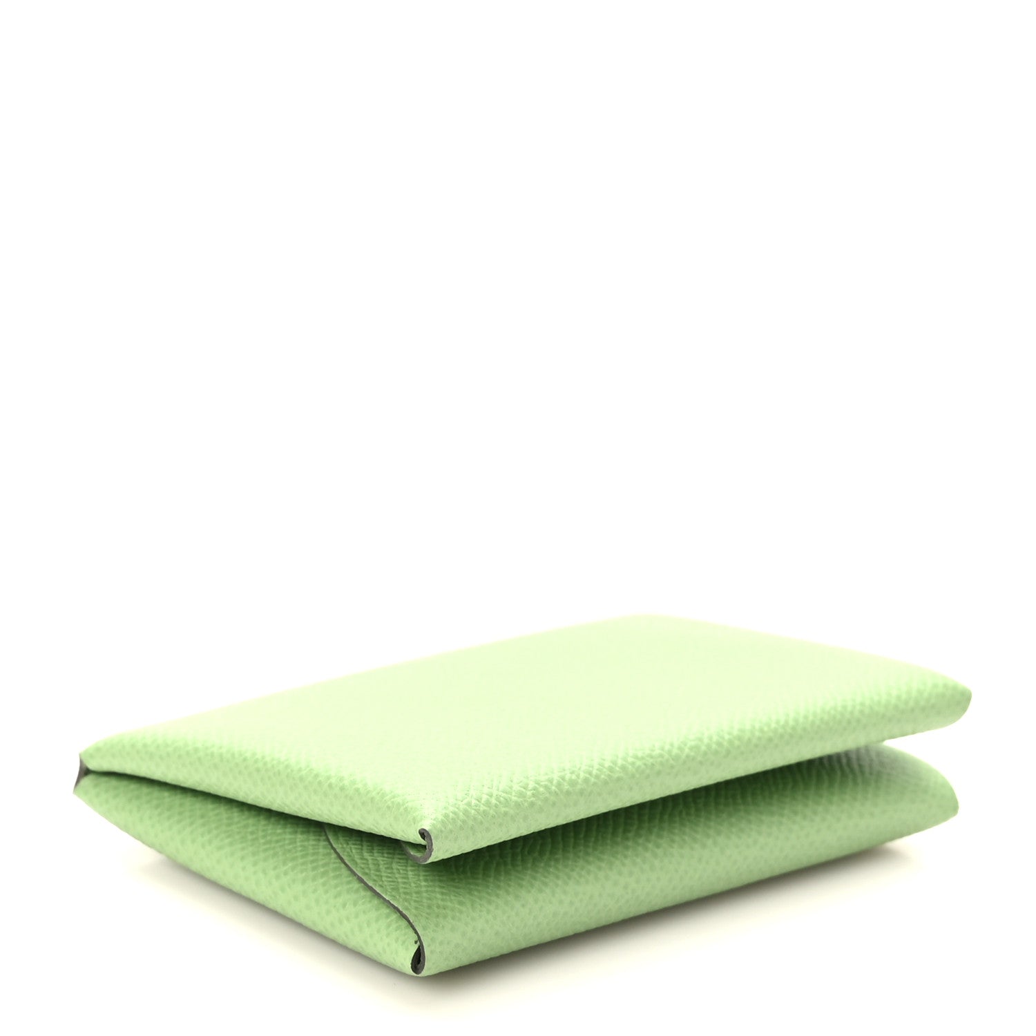 Hermes Epsom Calvi Duo Card Case Vert Criquet 4 of 9