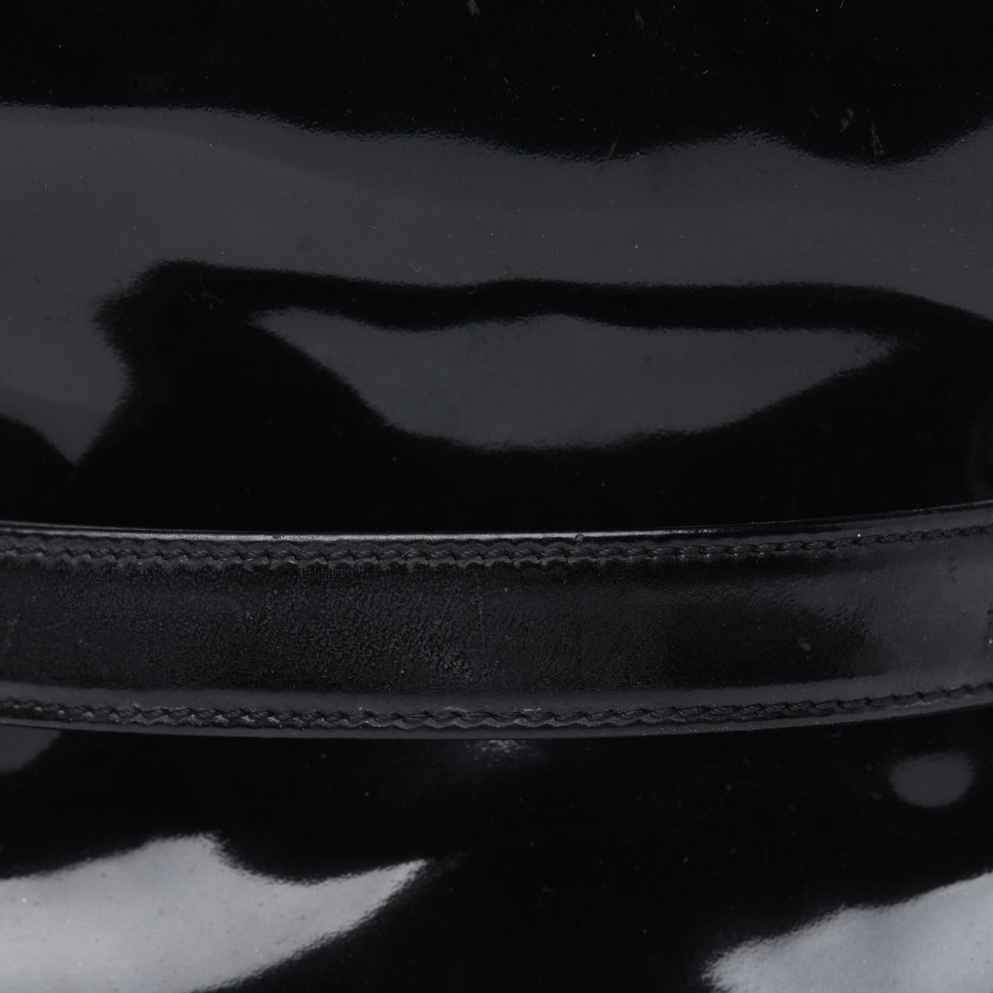 Patent Vanity Cosmetic Case Black