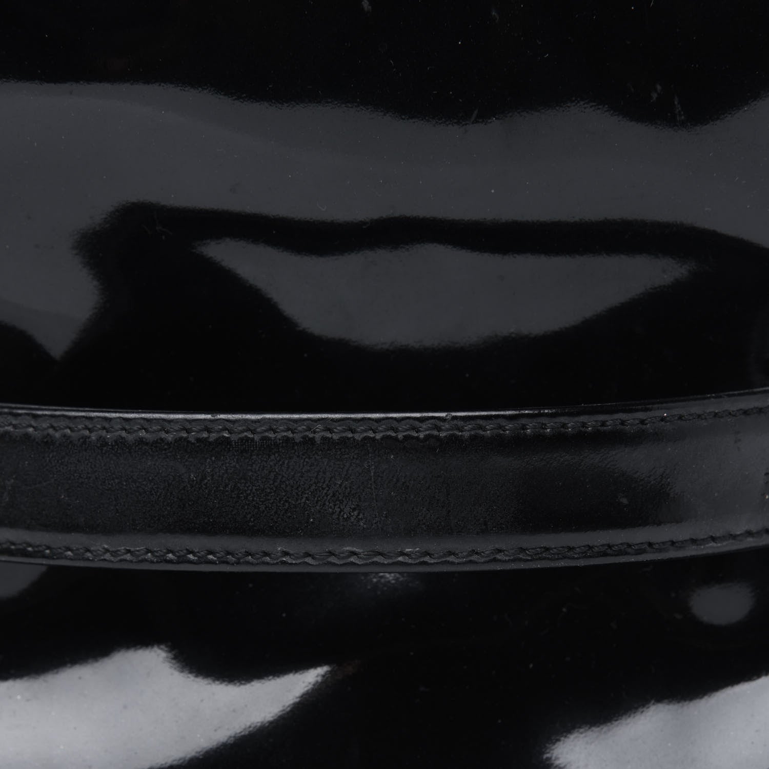 Chanel Patent Vanity Cosmetic Case Black 5 of 5