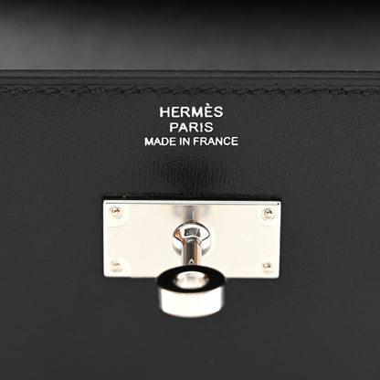 Hermes Box Kelly Wallet To Go Black 6 of 10