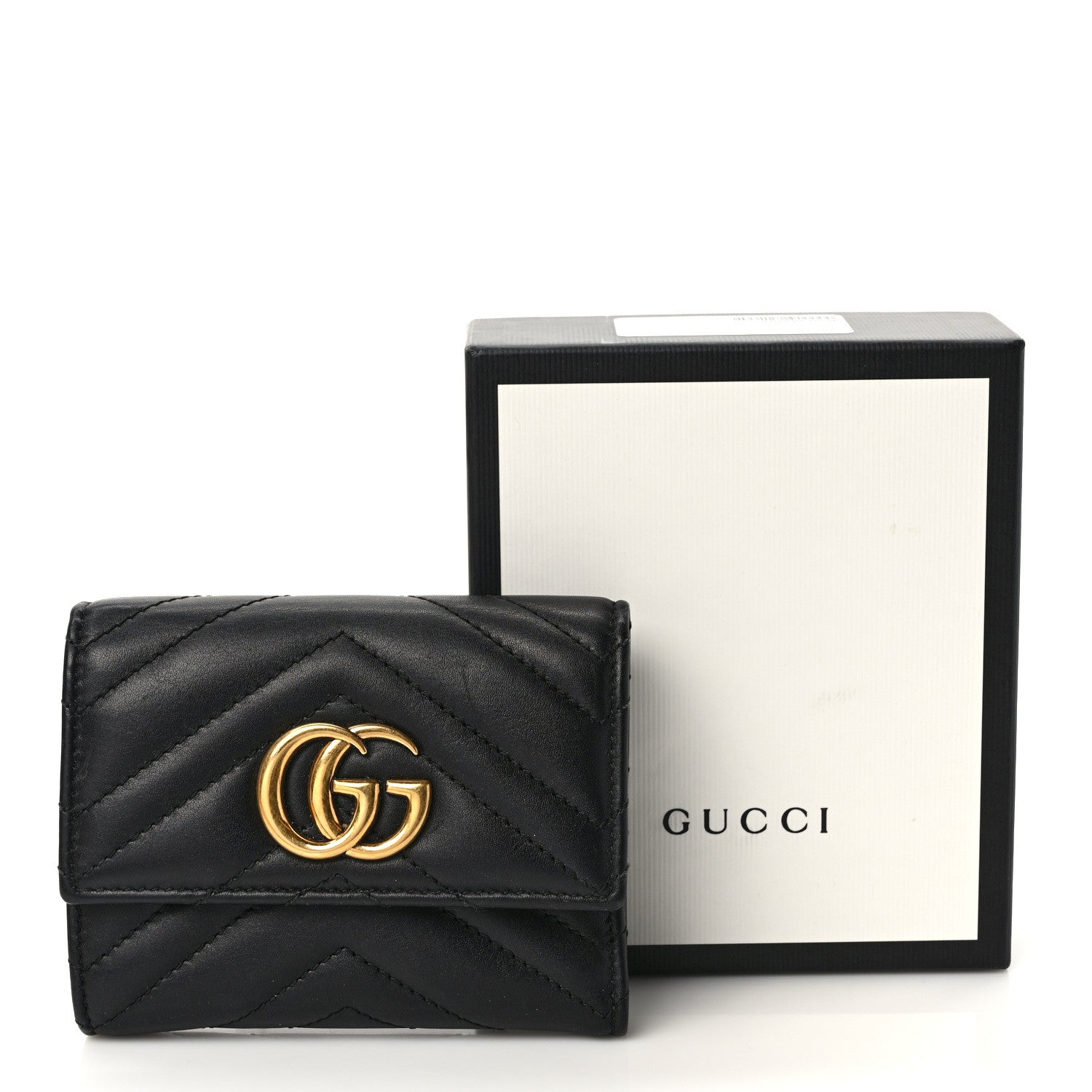 Gucci Calfskin Matelasse GG Marmont Wallet Black 8 of 8