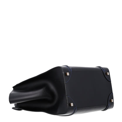 Celine Smooth Calfskin Multicolor Double Stitching Micro Luggage Black 4 of 10