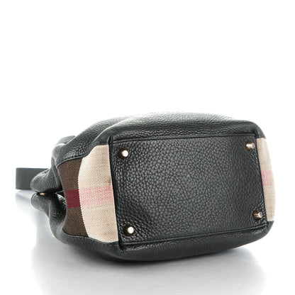 Burberry Calfskin Canvas Mega Check Small Maidstone Black 4 of 10