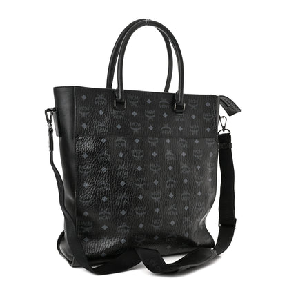 MCM Visetos Tote Black 3 of 12