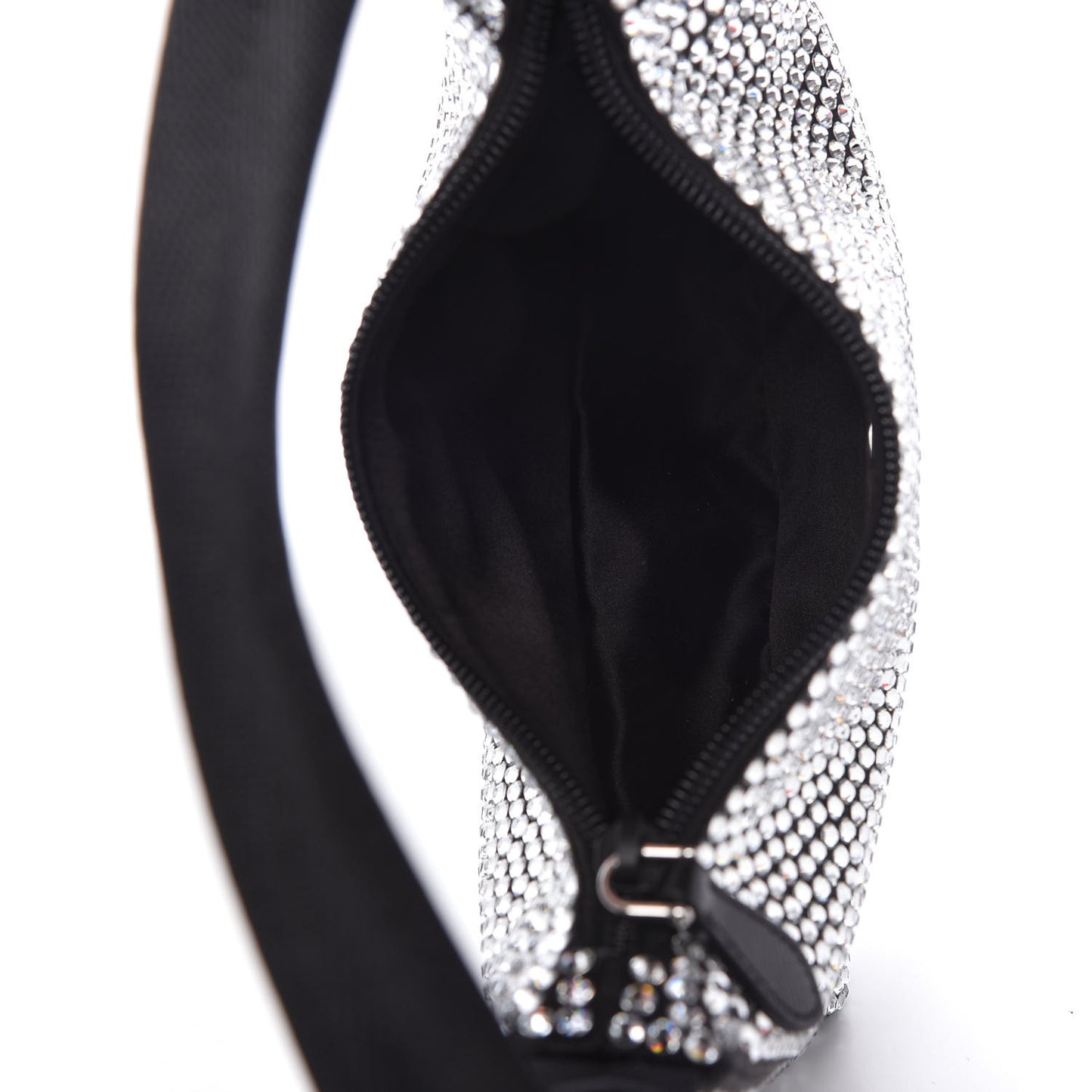 Satin Crystal Mini Re-Edition 2000 Bag Cristal