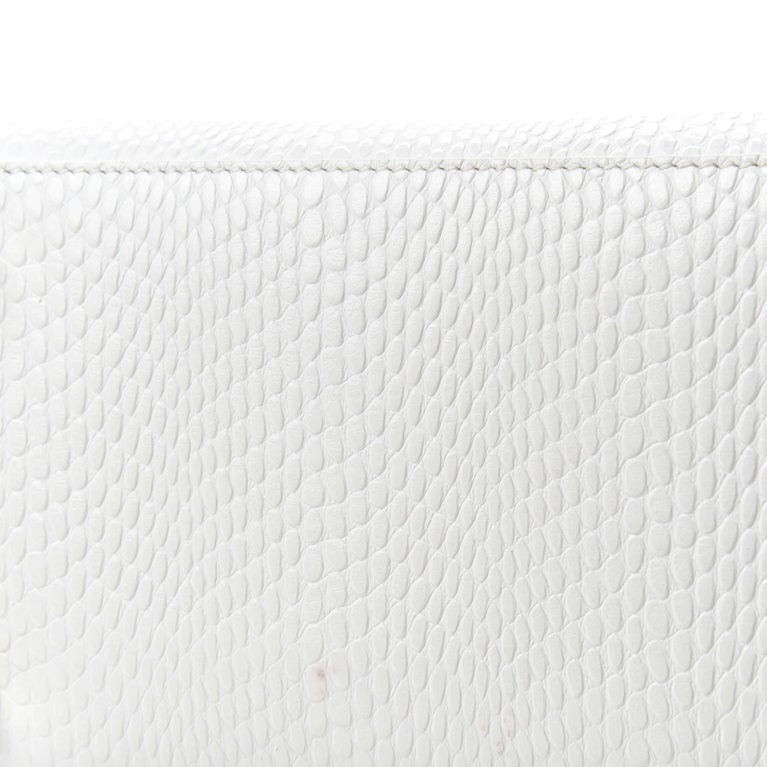 Christian Louboutin Calfskin Lizard Embossed Medium Paloma White 10 of 15