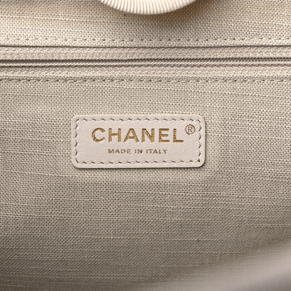 Chanel Mixed Fibers Small Deauville Tote White 7 of 13