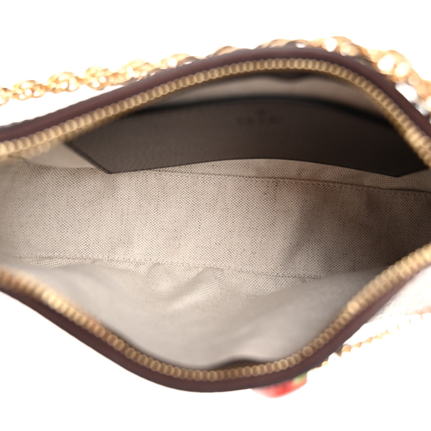 Gucci GG Supreme Monogram Textured Dollar Calfskin Web Small Ophidia GG Handbag Beige Ebony New Acero 5 of 12